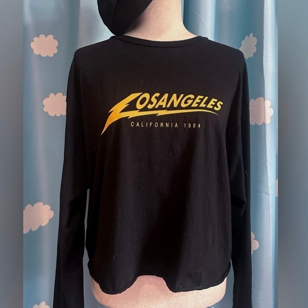 Los Angeles long sleeve tshirt thunderbolt- L